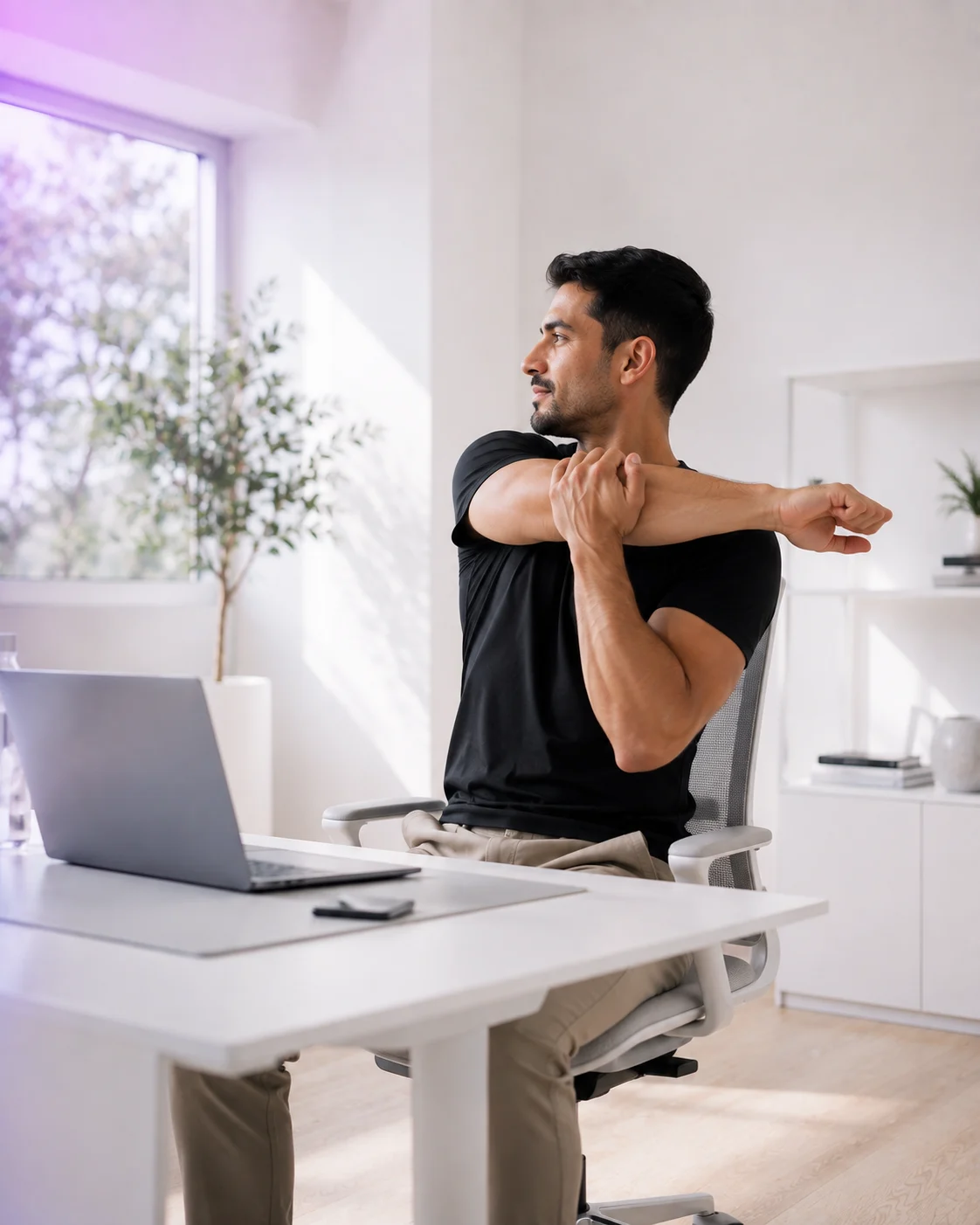 Desk-bound posture pain